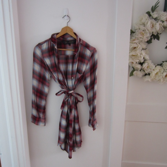 GAP X PENDLETON Plaid Flannel Country Shirt Dress - Picture 2 of 7